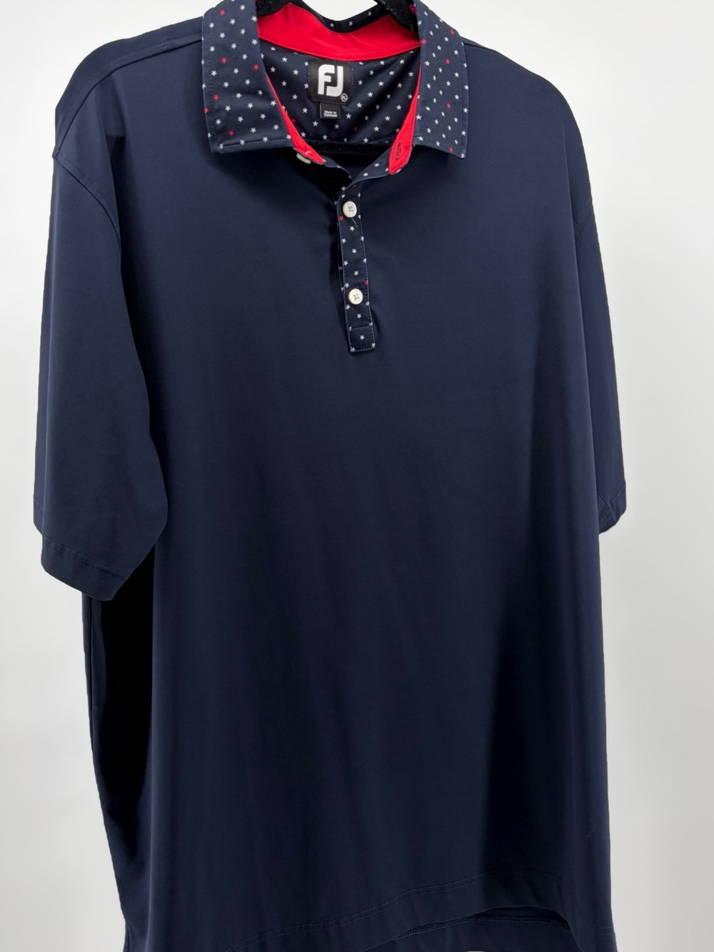 Footjoy Shirt Short Sleeve Golf Polo Lightweight Outdoors Blue,Men Sz XL
